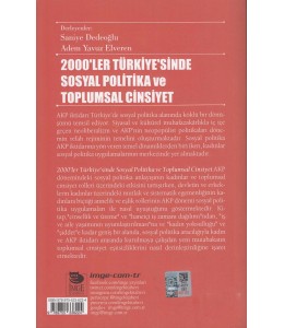 2000'ler Türkiye'sinde Sosyal Politika ve Toplumsal Cinsiyet