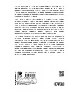 Tanınma Dayanışma Hukuk - G. W. F. Hegel ve Çağdaş Teoriler Işığında Bir Analiz